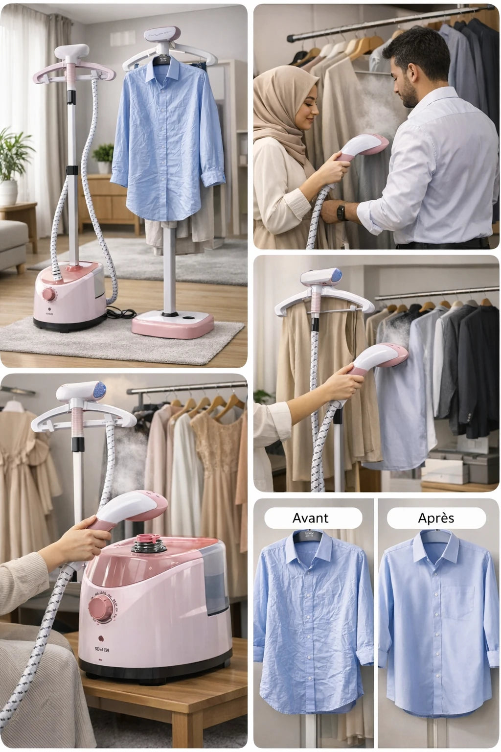 مكواة بخار عمودية – مظهر أنيق في دقائق